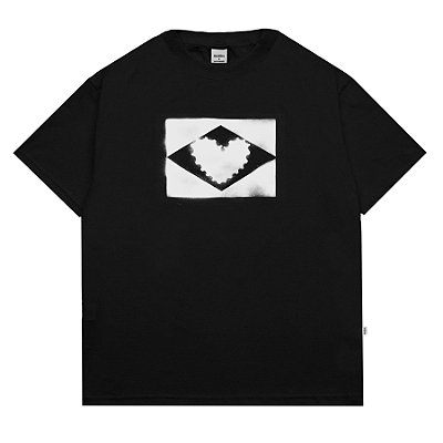 Camiseta Barra ‘’Brasil Estêncil’’ Preta