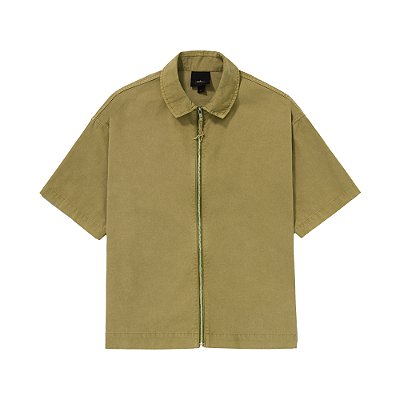 Camisa Zîper Elo "Grunge" Cáqui