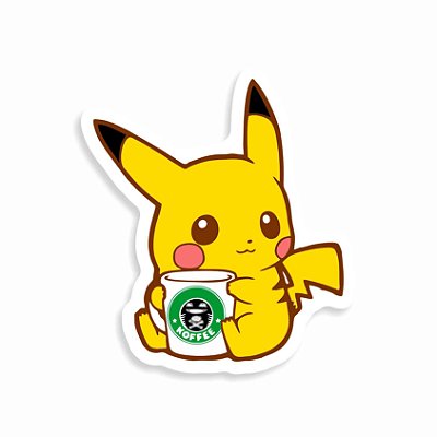 Pikachu Café Sticker