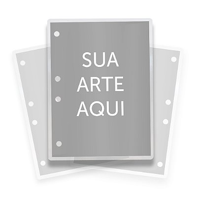 Artes para Fichário Colegial com envio da sua arte