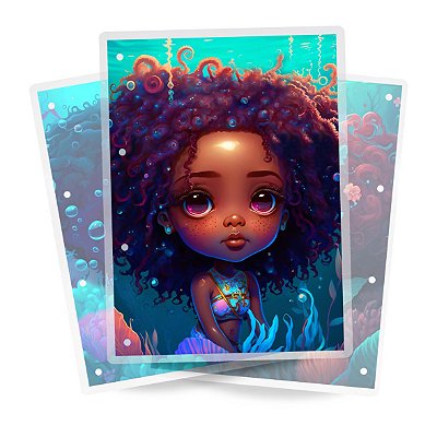 Artes para Fichário Sereias Negras