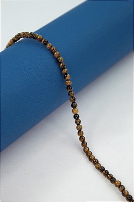 Fio Pedra 4Mm Olho De Tigre - O fio