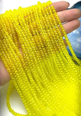 Fio Cristal 4mm Vidro Facetado - O Fio