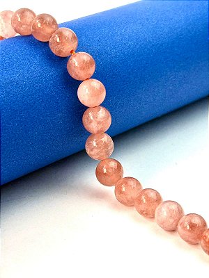 Fio Pedra 8Mm Quartzo Goiaba - o fio