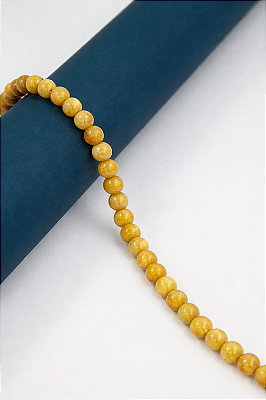 Fio Pedra 8Mm Agata Amarela - O Fio