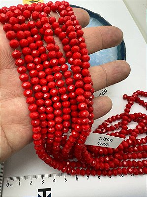 Fio Cristal 6mm Vidro Facetado - O Fio