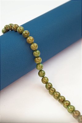 Fio Pedra 8Mm Jaspe Verde - O Fio