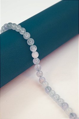 Fio Pedra 8Mm Agata Azul Mesclada - O Fio