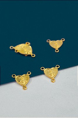 Pingente Religioso 3 Saidas Ouro - 01 Unid