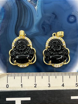 Pingente Buda Com Zirconia Semijoia - 01 Unid