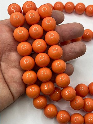 Porcelana 16Mm Laranja - O Fio