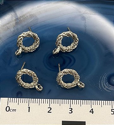 Base De Brinco Níquel Branco - O Par