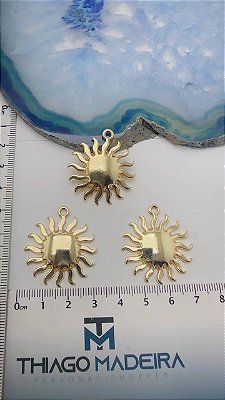 Pingente Sol Ouro - 01 und