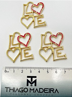 Pingente Love Ouro - 01 Unid