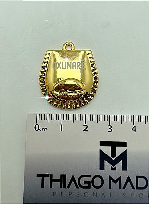Pingente Religioso - Oxumare Com Búzio 25Mm - Banho De Ouro 02 Milésimos Mais Verniz Italiano -01 Unid
