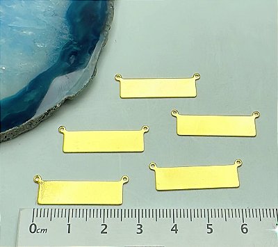 Pingente Chapa Medida 30X7Mm Ouro - 01 Unid