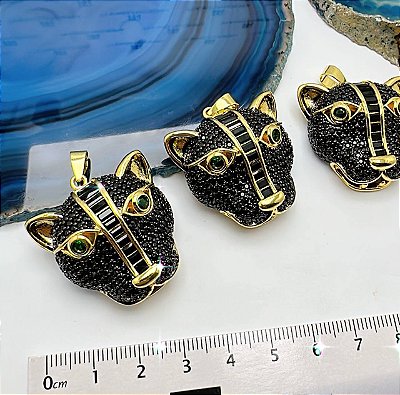 Pingente Tigre - Banho De 03 Milesimos De Ouro 18K - 01 Unid