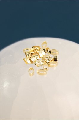 Entremeio Navete 6X3Mm Ouro - 50 Pçs