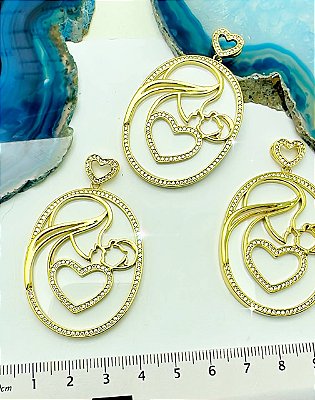 Pingente Religioso - Mae Rainha - 01Unid - Semi Joia