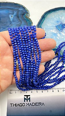 Fio Cristal 4Mm Vidro Facetado - O Fio