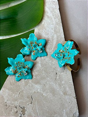 Conjunto Flor Verde