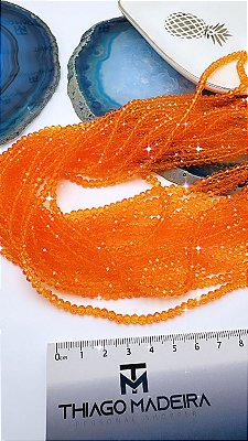 Fio Cristal 4Mm Vidro Facetado - O Fio