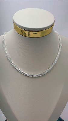 Choker Riviera Prata Fina 45Cm - 01 Unid