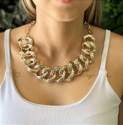 Colar Trend - 01 Unid - Banho De 01 Milésimo De Ouro 18K