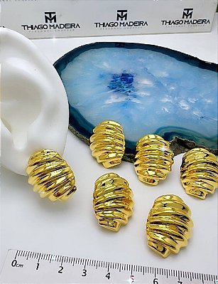 Brinco Organico Ouro - O Par