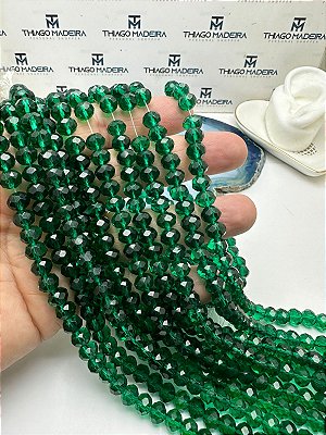 Fio Cristal 8Mm Vidro Facetado - O Fio