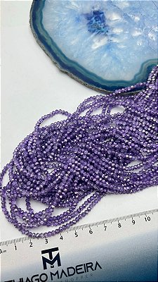 Fio Cristal 2mm Vidro Facetado - O Fio