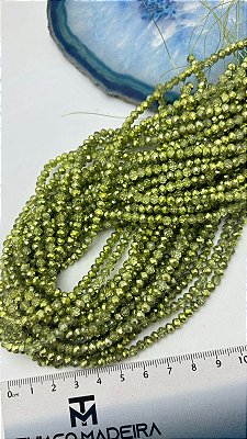 Fio Cristal 4mm Vidro Facetado - O Fio