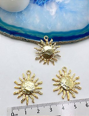 Pingente Sol Ouro - 01 Unid