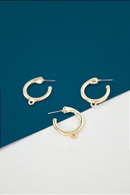 Base de brinco ouro - O Par