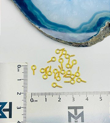 Pitao 8X4Mm Ouro - 20 Pçs