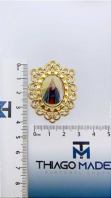 Pingente Religioso Com Resina - Nossa Senhora de Nazaré - 01Unid