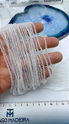 Fio Cristal 2Mm Vidro Facetado - O Fio