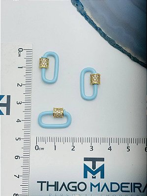 Fecho rosca - 01 Unid - Banho de 02 milésimos de ouro 18k