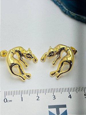 Brinco Tigre Ouro - 01 Par