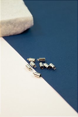 Terminal copinho 4mm Aco inox - 01 Unid.
