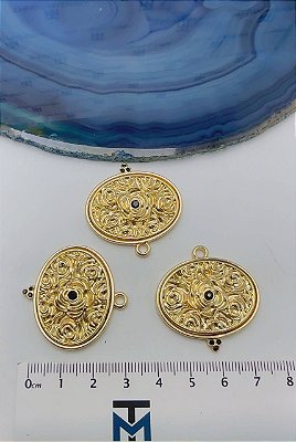 Pingente Oval Ouro - 01 Unid