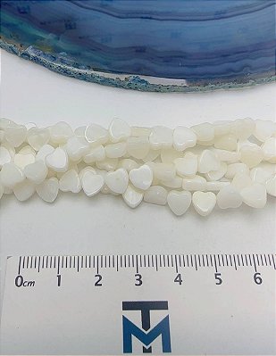 Fio Madreperola Coracao 6mm - O fio