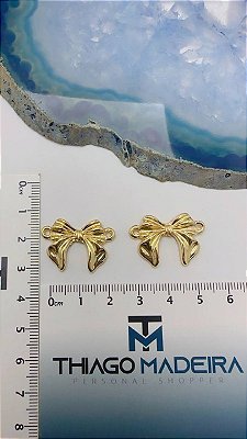 Pingente Laço 2 Saidas Ouro - 01 und