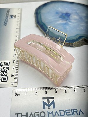 Piranha retangular acrilico com acetato cores variadas - 1 und