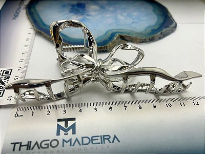 Piranha laço metal Niquel  G - 1 unidade