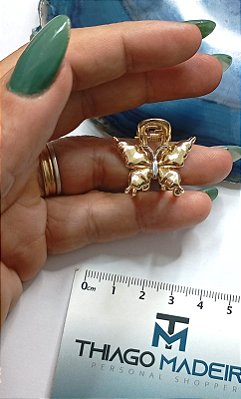 Mini piranha de borboleta  metal dourado e niquel - 1 und | Tudo para montagem |Thiago Madeira