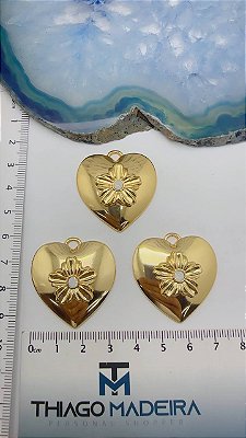Pingente Coracao Ouro - 01 Und