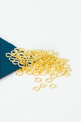 Argolinha 4mm Ouro - 100pçs