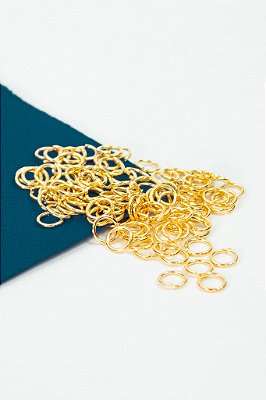 Argolinha 5mm Ouro - 100pçs