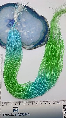 Fio Cristal 1mm Vidro Facetado - O Fio